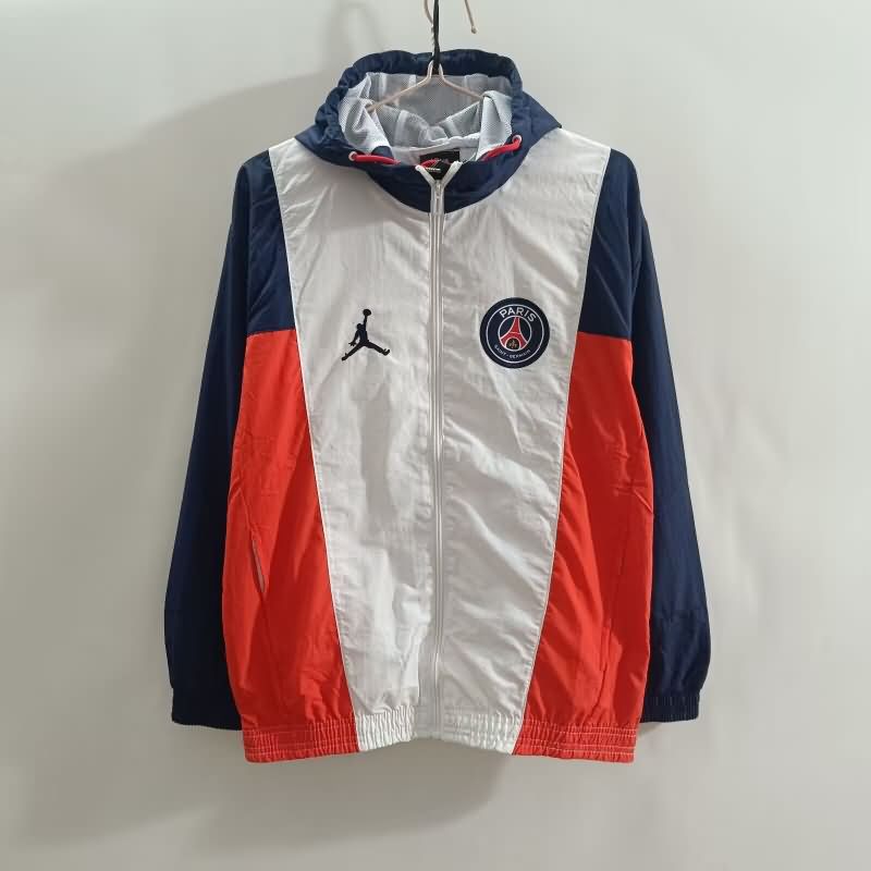 AAA(Thailand) Paris St German 25/26 White Soccer Windbreaker