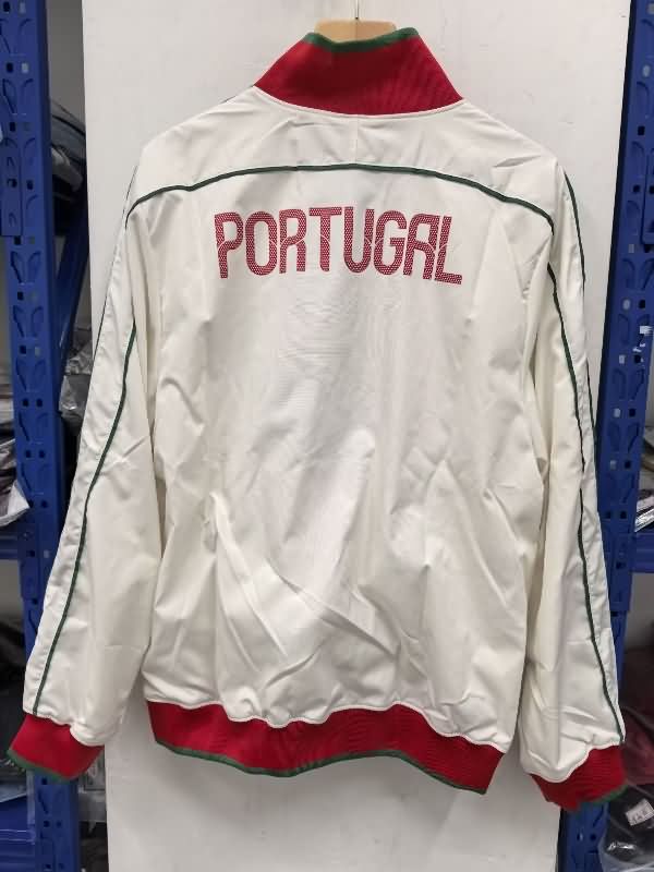 AAA(Thailand) Portugal 2025 White Soccer Windbreaker 02