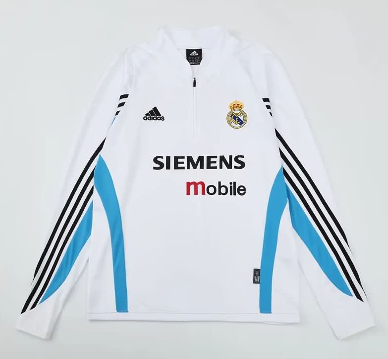 AAA(Thailand) Real Madrid 2003/04 White Soccer Sweater