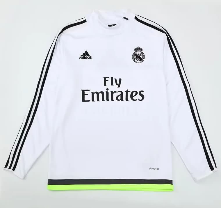 AAA(Thailand) Real Madrid 2015/16 White Soccer Sweater