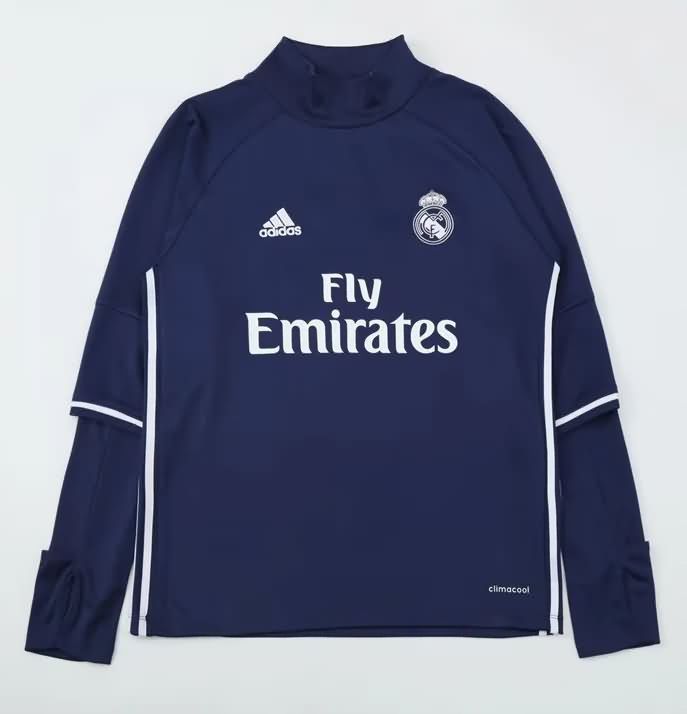 AAA(Thailand) Real Madrid 2016/17 Dark Blue Soccer Sweater