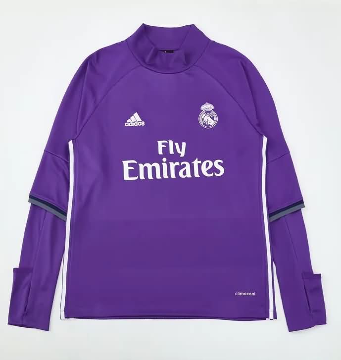 AAA(Thailand) Real Madrid 2016/17 Purple Soccer Sweater
