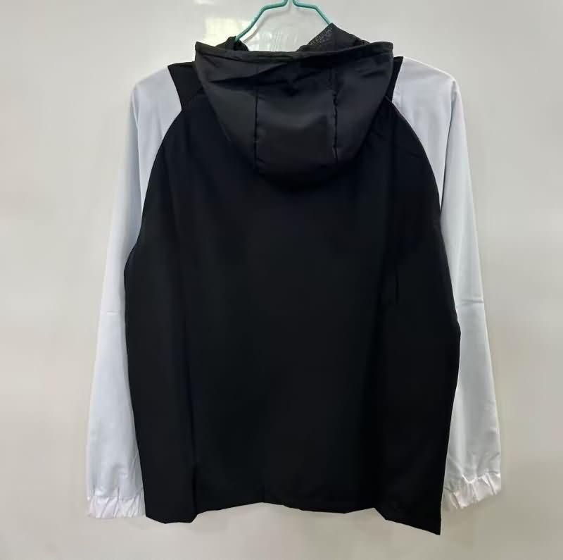 AAA(Thailand) Real Madrid 25/26 Black Soccer Windbreaker