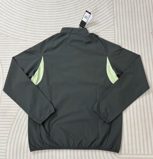 AAA(Thailand) Real Madrid 25/26 Black Soccer Windbreaker 02