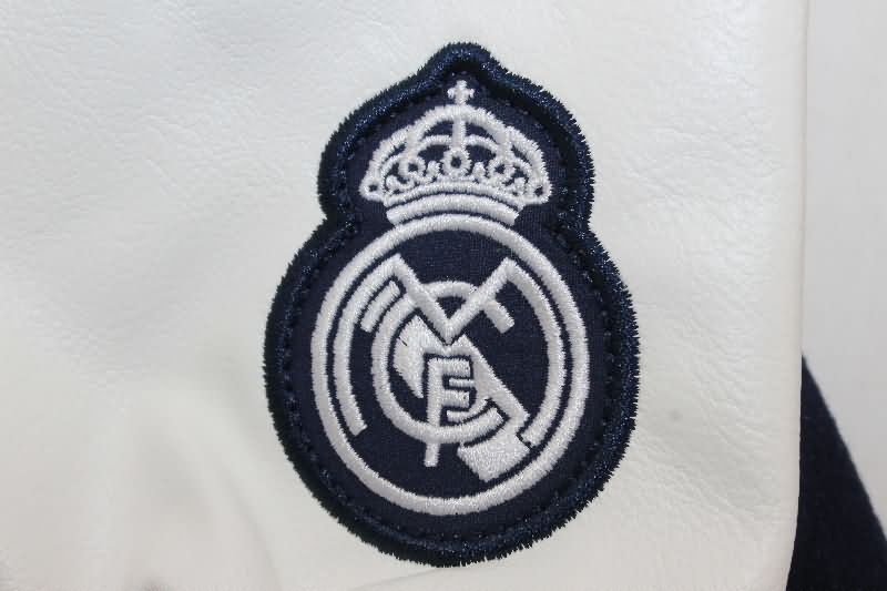 AAA(Thailand) Real Madrid 25/26 Dark Blue Baseball Jacket