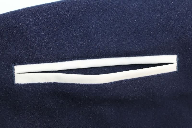 AAA(Thailand) Real Madrid 25/26 Dark Blue Baseball Jacket