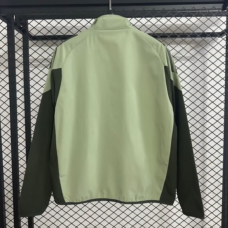 AAA(Thailand) Real Madrid 25/26 Green Soccer Windbreaker 02
