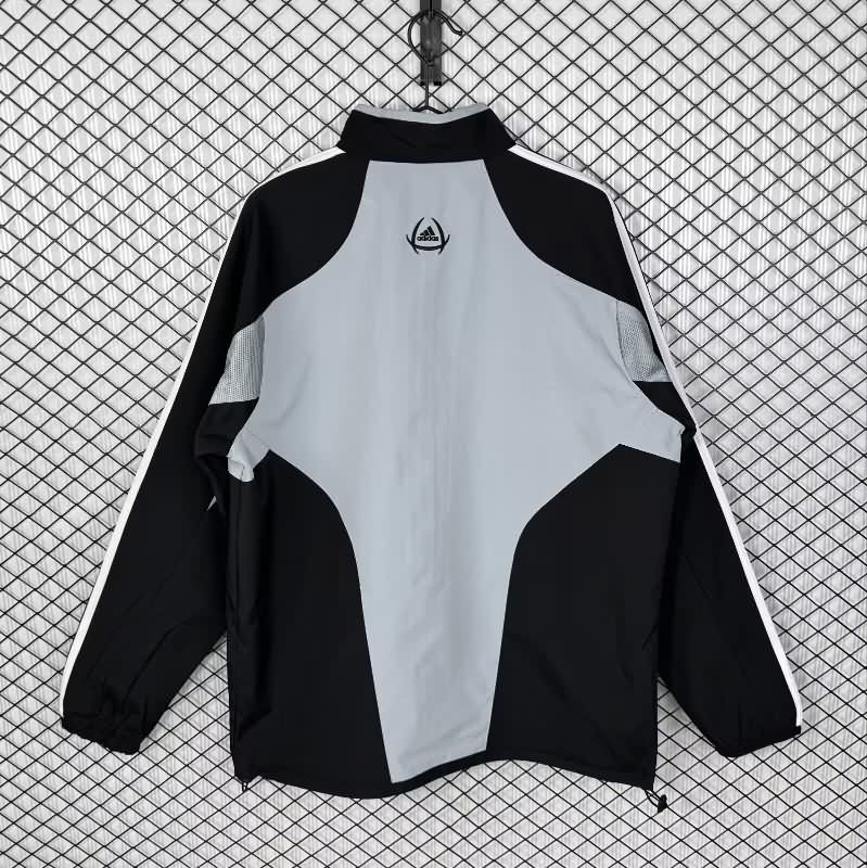 AAA(Thailand) Real Madrid 25/26 Grey Soccer Windbreaker 02