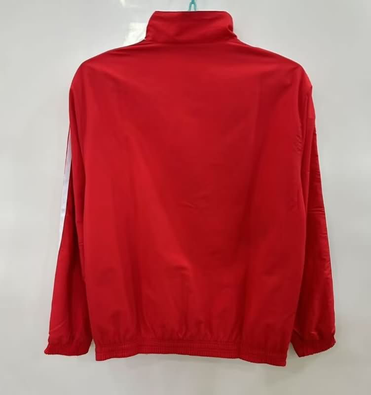 AAA(Thailand) Real Madrid 25/26 Red White Reversible Soccer Windbreaker