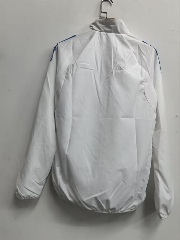 AAA(Thailand) Real Madrid 25/26 White Soccer Windbreaker 03