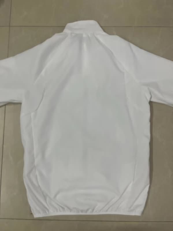 AAA(Thailand) Real Madrid 25/26 White Soccer Windbreaker 04