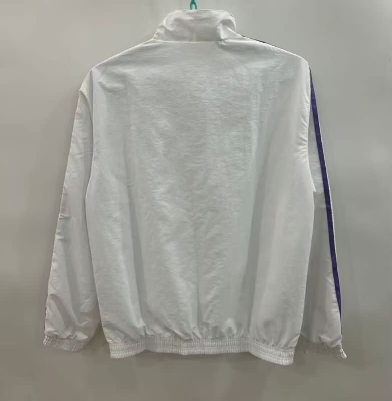 AAA(Thailand) Real Madrid 25/26 White White Reversible Soccer Windbreaker