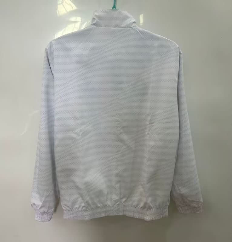 AAA(Thailand) Real Madrid 25/26 White White Reversible Soccer Windbreaker