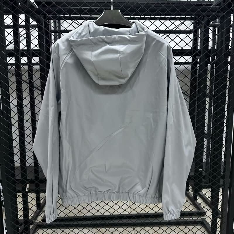 AAA(Thailand) Sao Paulo 2025 Grey Soccer Windbreaker