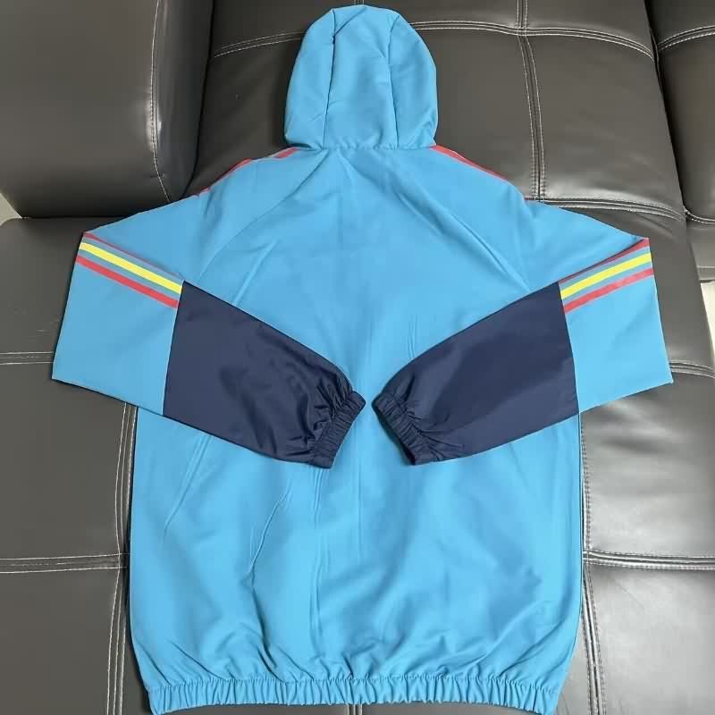 AAA(Thailand) Spain 2026 Blue Soccer Windbreaker