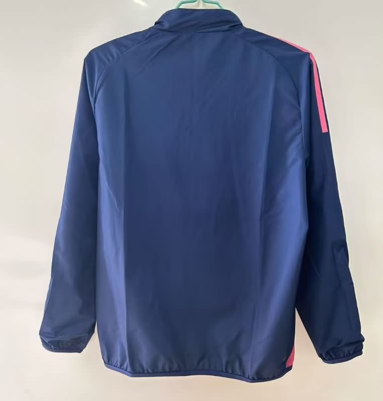 AAA(Thailand) Sweden 2025 Yellow Dark Blue Reversible Soccer Windbreaker