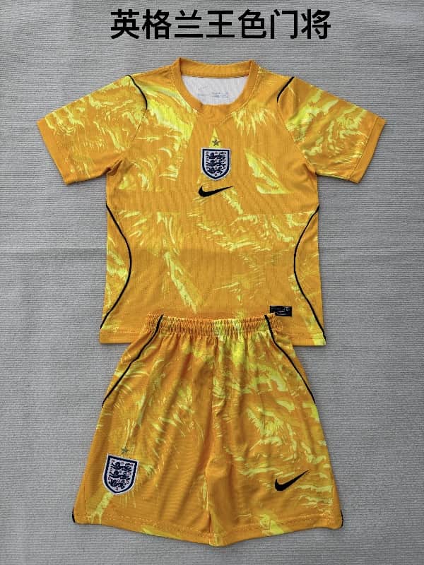 England 2026 Goalkeeper Yellow Soccer Jersey
