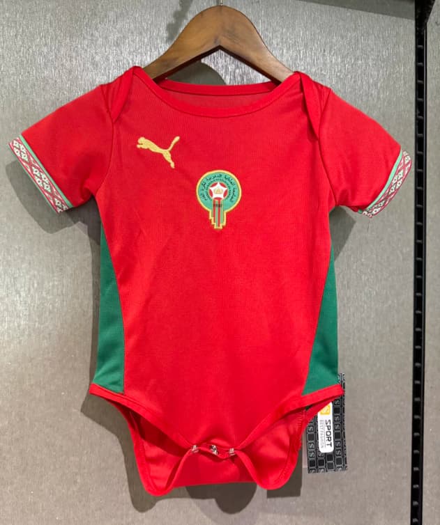 AAA(Thailand) Morocco 2026 Home Baby Soccer Jerseys