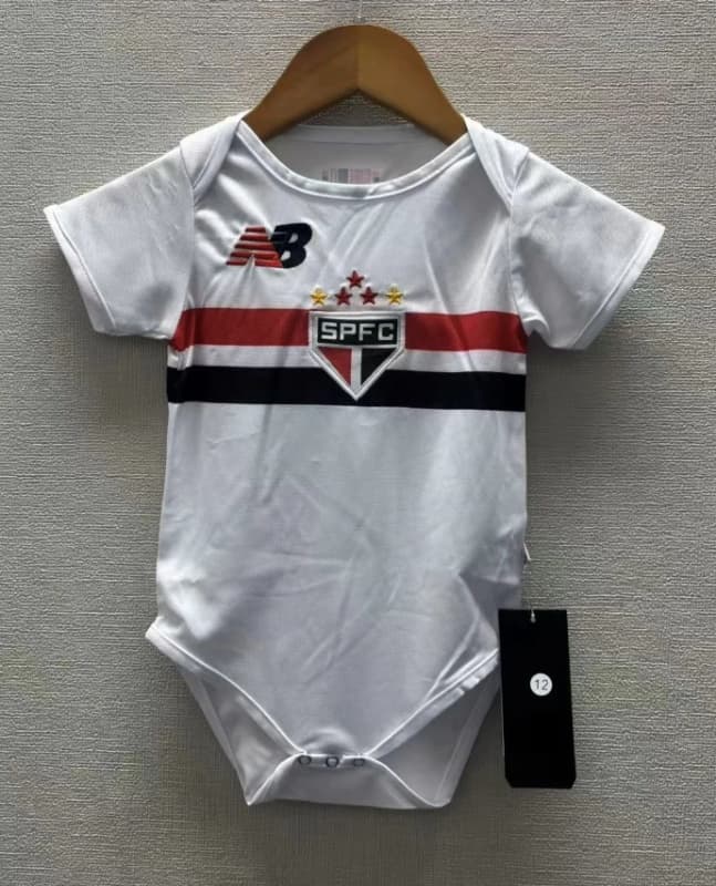 AAA(Thailand) Sao Paulo 2026 Home Baby Soccer Jerseys AAA(Thailand) Sao Paulo 2026 Home Baby Soccer Jerseys