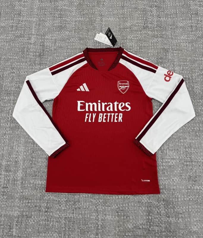 AAA(Thailand) Arsenal 26/27 Home Long Sleeve Soccer Jersey (Leaked) AAA(Thailand) Arsenal 26/27 Home Long Sleeve Soccer Jersey (Leaked)