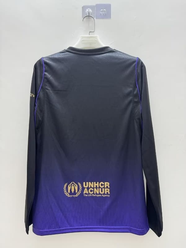 AAA(Thailand) Barcelona 26/27 Away Long Sleeve Soccer Jersey (Leaked)