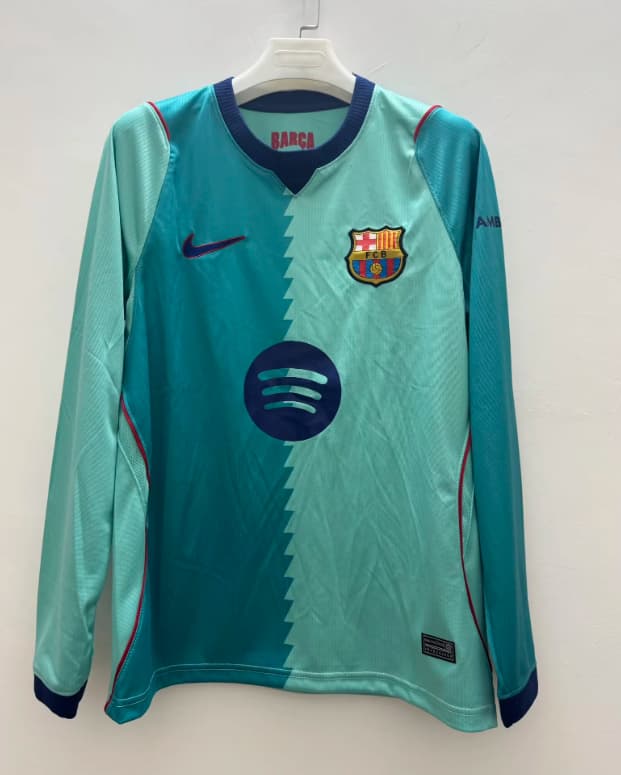 AAA(Thailand) Barcelona 26/27 Third Long Sleeve Soccer Jersey (Leaked)