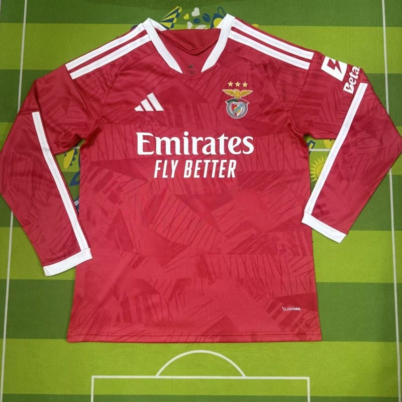 AAA(Thailand) Benfica 26/27 Home Long Sleeve Soccer Jersey