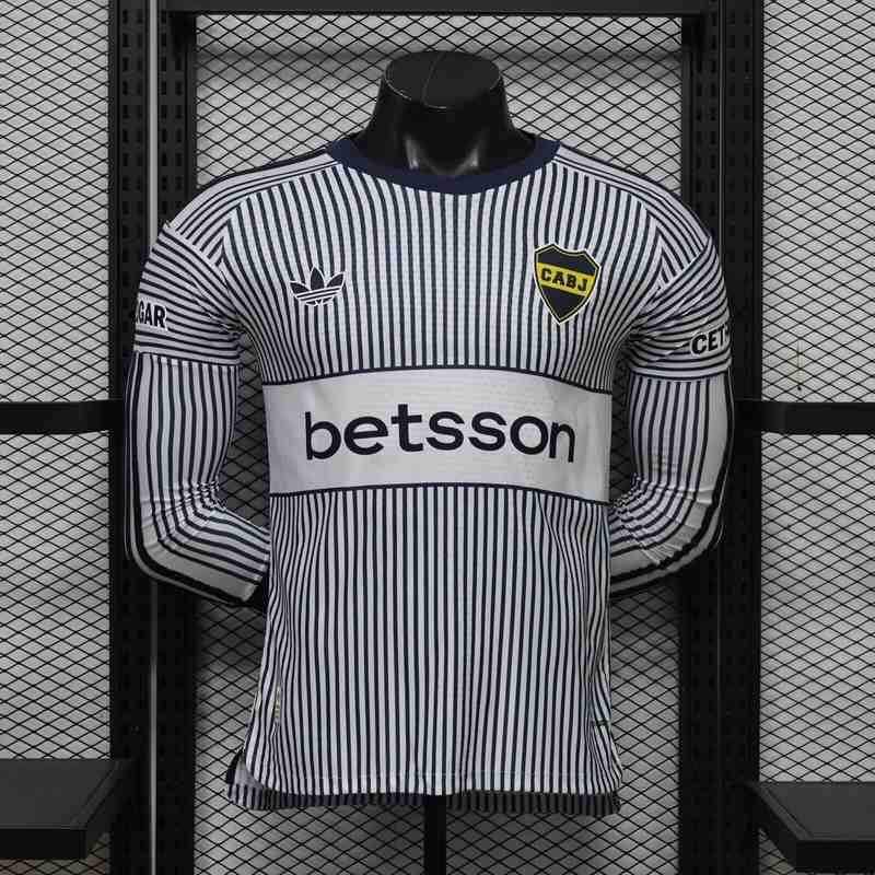 AAA(Thailand) Boca Juniors 2026 Away Long Sleeve Soccer Jersey (Player) AAA(Thailand) Boca Juniors 2026 Away Long Sleeve Soccer Jersey (Player)