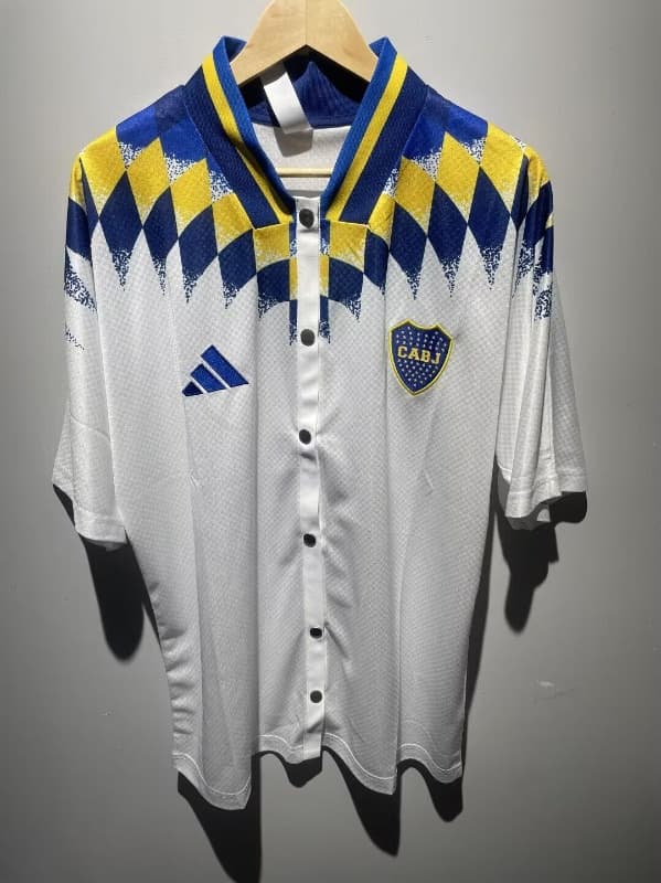 AAA(Thailand) Boca Juniors 2026 White MLB Soccer Jersey AAA(Thailand) Boca Juniors 2026 White MLB Soccer Jersey
