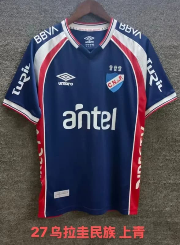 AAA(Thailand) Club Nacional 2026 Goalkeeper Dark Blue Soccer Jersey AAA(Thailand) Club Nacional 2026 Goalkeeper Dark Blue Soccer Jersey