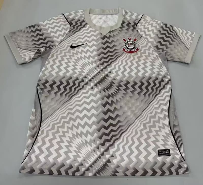 AAA(Thailand) Corinthians 2026 Goalkeeper Grey Soccer Jersey AAA(Thailand) Corinthians 2026 Goalkeeper Grey Soccer Jersey