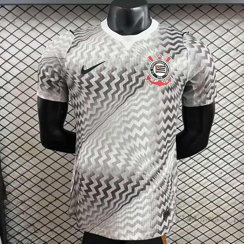 AAA(Thailand) Corinthians 2026 Goalkeeper Grey Soccer Jersey (Player) AAA(Thailand) Corinthians 2026 Goalkeeper Grey Soccer Jersey (Player)