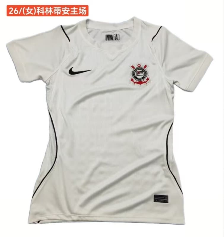 AAA(Thailand) Corinthians 2026 Home Women Soccer Jersey