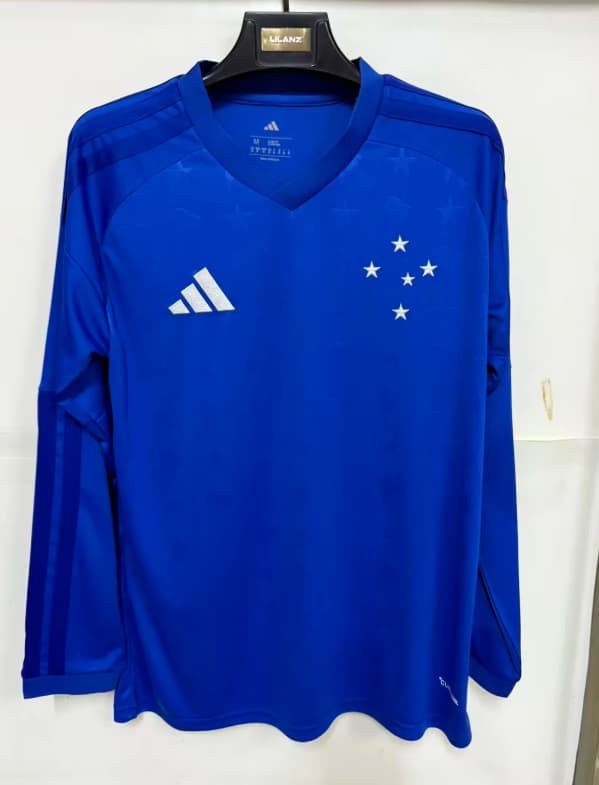 AAA(Thailand) Cruzeiro 2026 Home Long Sleeve Soccer Jersey