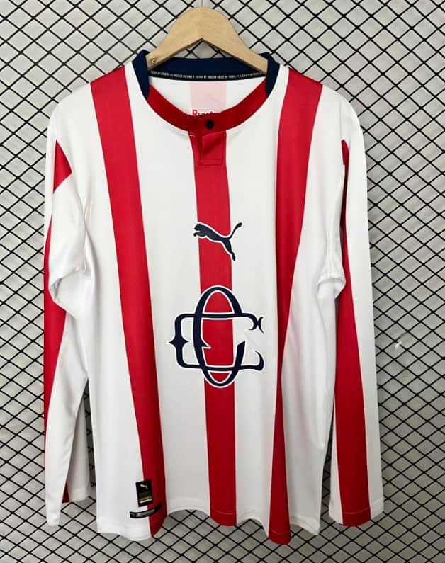 AAA(Thailand) Guadalajara Chivas 26/27 120th Anniversary Long Soccer Jersey AAA(Thailand) Guadalajara Chivas 26/27 120th Anniversary Long Soccer Jersey