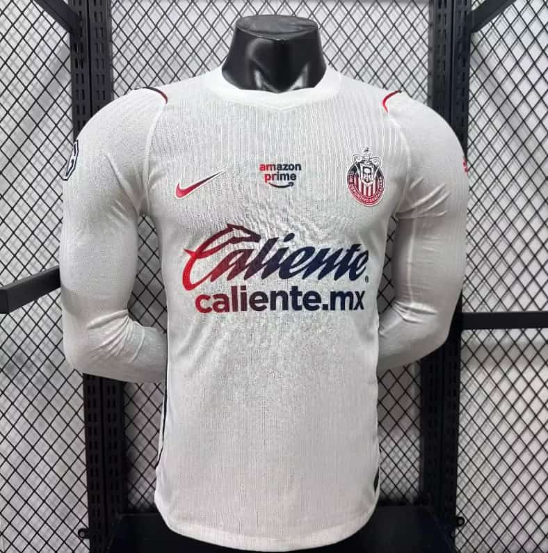 AAA(Thailand) Guadalajara Chivas 26/27 Away Long Sleeve Soccer Jersey (Player) AAA(Thailand) Guadalajara Chivas 26/27 Away Long Sleeve Soccer Jersey (Player)
