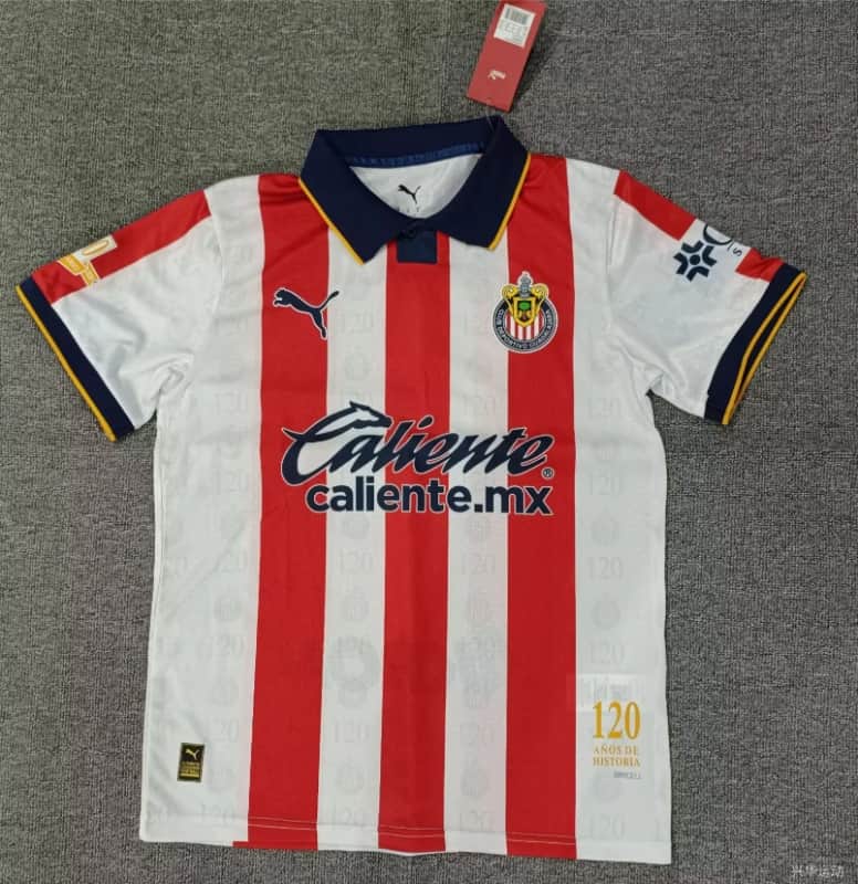 AAA(Thailand) Guadalajara Chivas 26/27 Special 120th Anniversary Soccer Jersey AAA(Thailand) Guadalajara Chivas 26/27 Special 120th Anniversary Soccer Jersey
