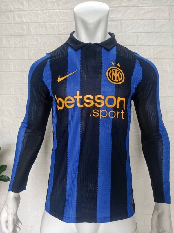 AAA(Thailand) Inter Milan 25/26 Home Long Sleeve Soccer Jersey (Player) Leaked AAA(Thailand) Inter Milan 25/26 Home Long Sleeve Soccer Jersey (Player) Leaked