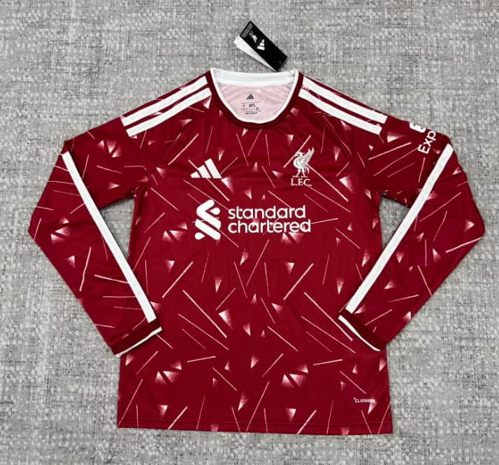 AAA(Thailand) Liverpool 26/27 Home Long Sleeve Soccer Jersey (Leaked)