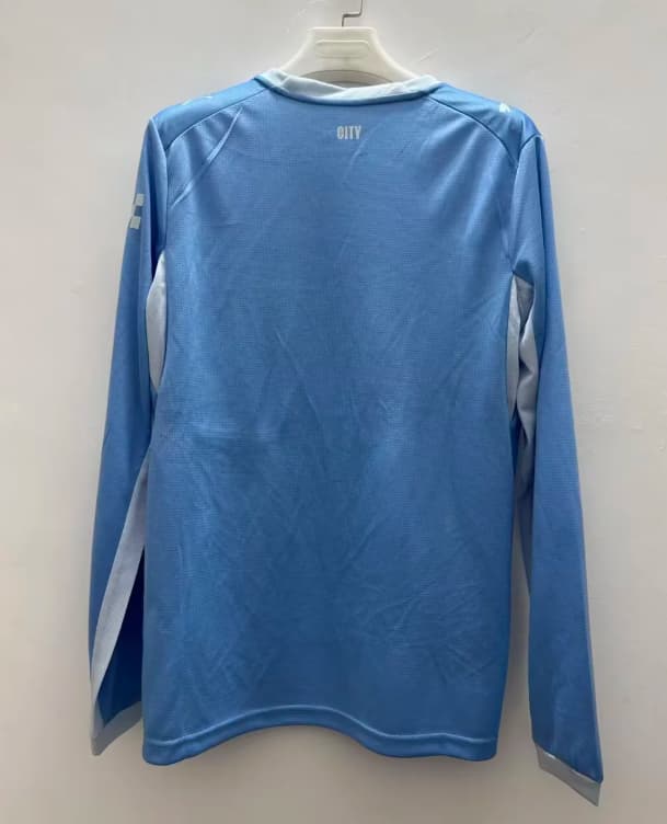 AAA(Thailand) Manchester City 26/27 Home Long Sleeve Soccer Jersey (Leaked)