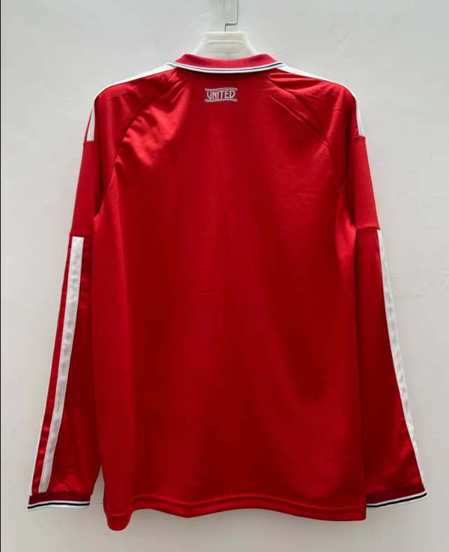 AAA(Thailand) Manchester United 26/27 Home Long Sleeve Soccer Jersey (Leaked)