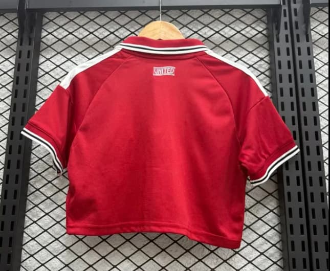 AAA(Thailand) Manchester United 26/27 Home Women Cropped Soccer Jersey