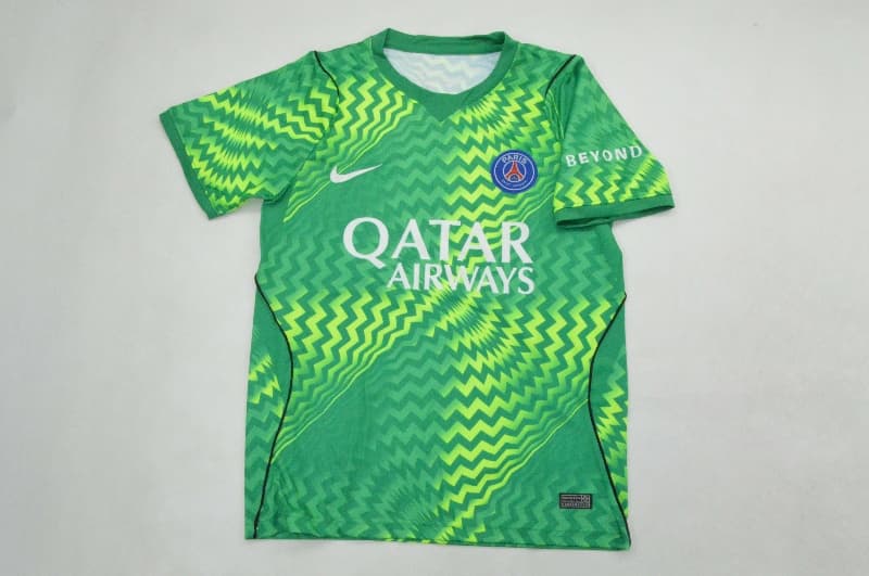 AAA(Thailand) Paris St German 26/27 Goalkeeper Green Soccer Jersey AAA(Thailand) Paris St German 26/27 Goalkeeper Green Soccer Jersey
