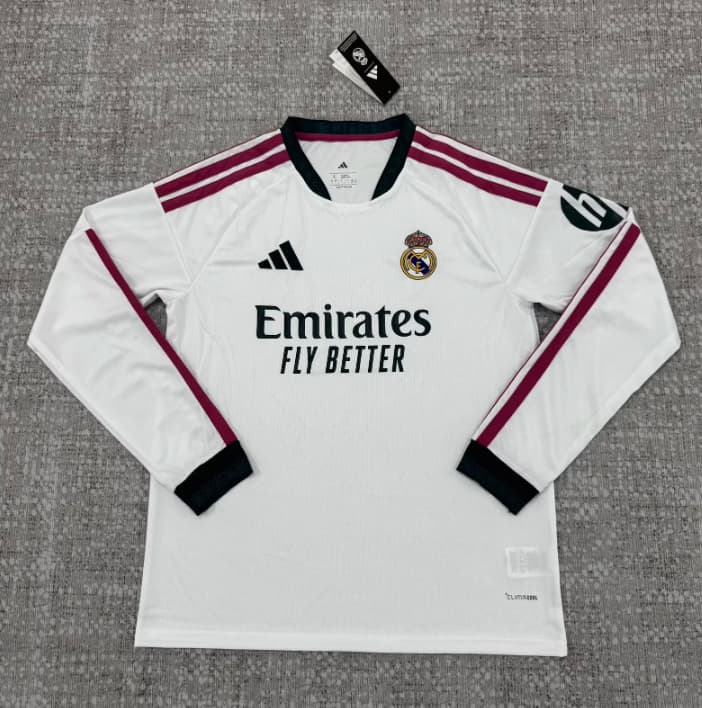 AAA(Thailand) Real Madrid 26/27 Home Long Sleeve Soccer Jersey (Leaked) AAA(Thailand) Real Madrid 26/27 Home Long Sleeve Soccer Jersey (Leaked)
