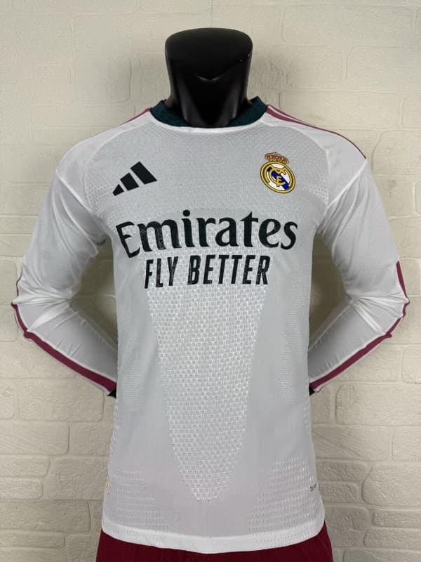 AAA(Thailand) Real Madrid 26/27 Home Long Sleeve Soccer Jersey (Player) Leaked AAA(Thailand) Real Madrid 26/27 Home Long Sleeve Soccer Jersey (Player) Leaked
