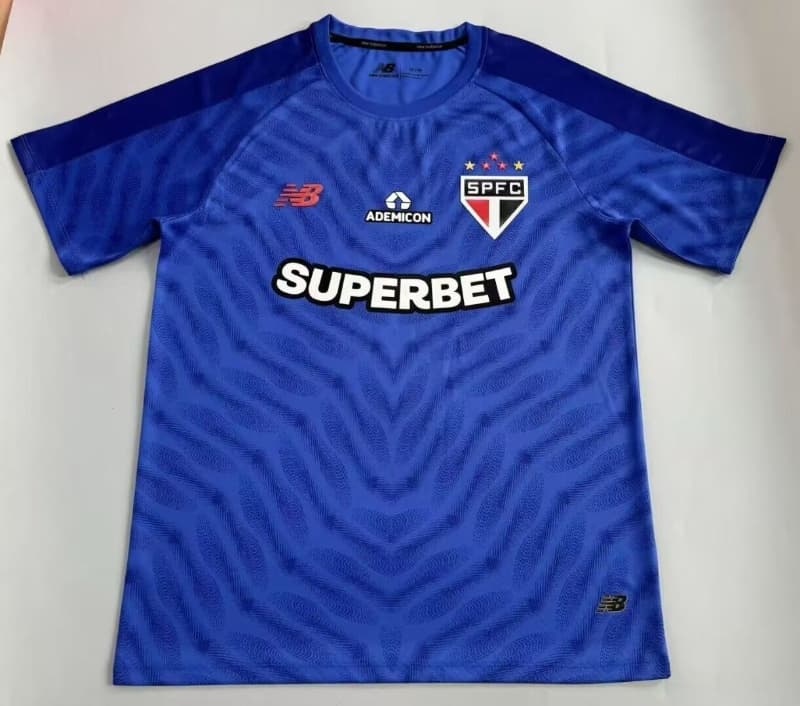 AAA(Thailand) Sao Paulo 2026 Goalkeeper Blue Soccer Jersey AAA(Thailand) Sao Paulo 2026 Goalkeeper Blue Soccer Jersey