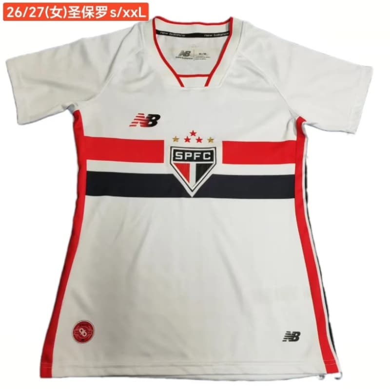 AAA(Thailand) Sao Paulo 2026 Home Women Soccer Jersey