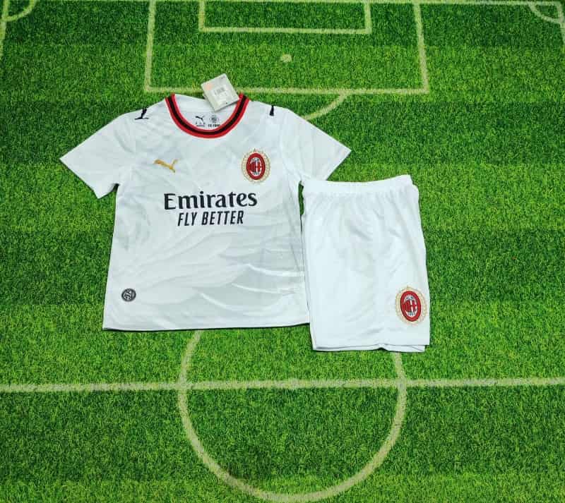AC Milan 26/27 Kids Away Soccer Jersey And Shorts AC Milan 26/27 Kids Away Soccer Jersey And Shorts