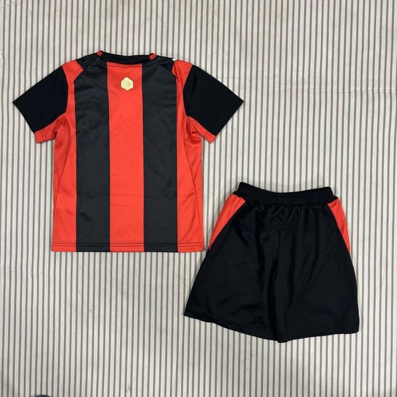AC Milan 26/27 Kids Home Soccer Jersey And Shorts (Leaked)