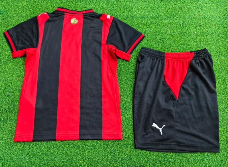 AC Milan 26/27 Kids Home Soccer Jersey And Shorts (Player) Leaked